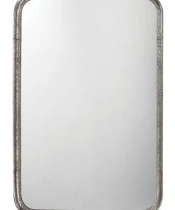 Jamie Young Principle Vanity Mirror In Silver Leaf Metal DECOR