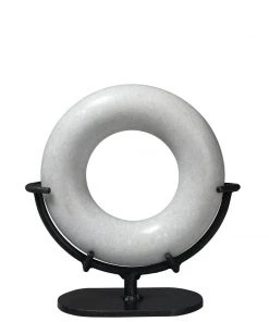 DECOR Jamie Young Small Marble Ring In White Marble
