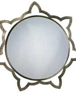 Jamie Young Large Sante Mirror In Antique Silver DECOR