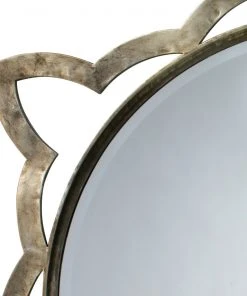 Jamie Young Large Sante Mirror In Antique Silver DECOR