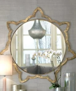 Jamie Young Large Sante Mirror In Antique Silver DECOR