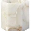 Jamie Young Savannah Small Hexagon Hurricane In Alabaster