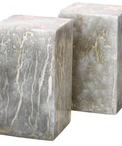 DECOR Jamie Young Slab Rectangle Bookends In Silver And Gold (set Of 2)