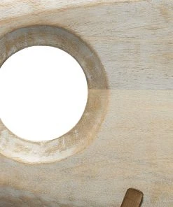 DECOR Jamie Young Spooner Object In White Washed Wood