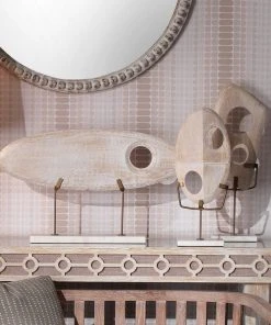 DECOR Jamie Young Spooner Object In White Washed Wood