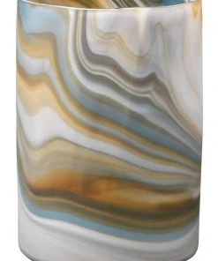 DECOR Jamie Young Medium Terrene Vase In Grey Swirl Glass