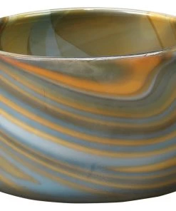 Jamie Young Small Terrene Vase In Grey Swirl Glass DECOR