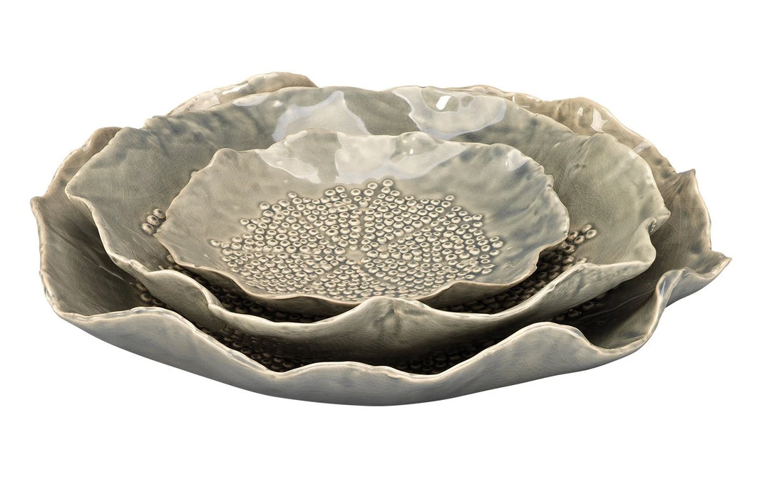 Jamie Young Tidepool Bowls In Grey Ceramic (Set Of 3) DECOR 7 Jamie Young Tidepool Bowls In Grey Ceramic (Set Of 3) DECOR
