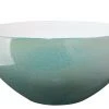 DECOR Jamie Young Tripoli Tall Rim Bowl In Ocean Ombre Reactive Glaze Ceramic