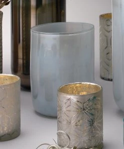 Jamie Young Medium Vapor Vase In Metallic Opal DECOR