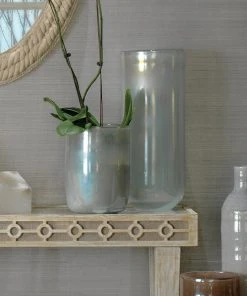 Jamie Young Medium Vapor Vase In Metallic Opal DECOR