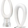 Jamie Young Venus Objects In White Lacquer (Set Of 2) DECOR
