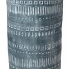 Jamie Young Large Zion Ceramic Vase In Grey And White