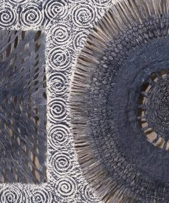 Jamie Young Batik Rectangle Framed Wall Art In Indigo Paper 5 Jamie Young Batik Rectangle Framed Wall Art In Indigo Paper