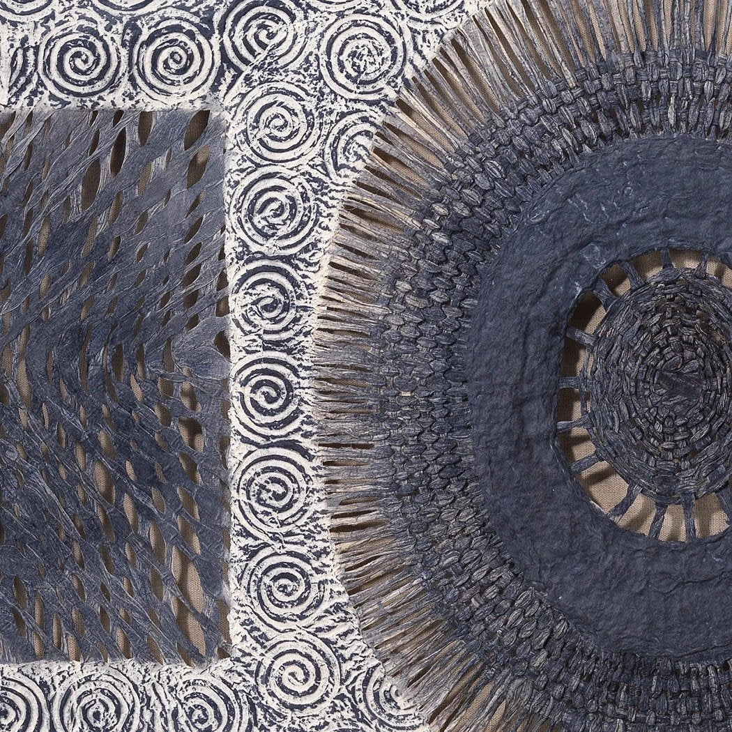 Jamie Young Batik Rectangle Framed Wall Art In Indigo Paper 4 Jamie Young Batik Rectangle Framed Wall Art In Indigo Paper