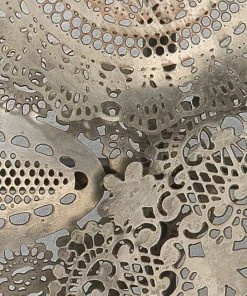Jamie Young Josephine Lace Wall Art Sculpture In Antique Silver Wall Sculptures
