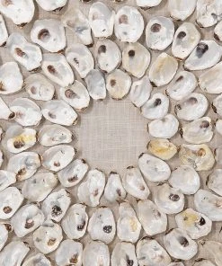 Jamie Young Maldives Framed Wall Art In White Abalone Shells