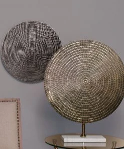 Wall Sculptures Jamie Young Nile Medium Wall Art In Antique Silver