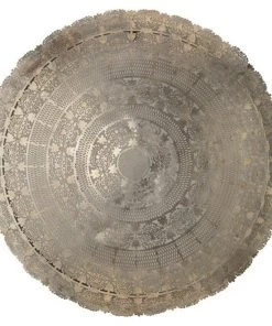 Wall Sculptures Jamie Young Ophelia Lace Wall Art Medallion In Antique Silver