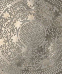 Wall Sculptures Jamie Young Ophelia Lace Wall Art Medallion In Antique Silver