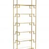 LIVING ROOM Wildwood Hampton Shelf Unit - Brass