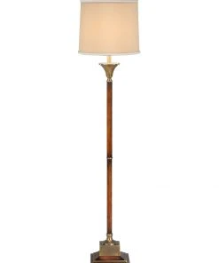 Wildwood Fluted Wood Floor Lamp Floor Lamps