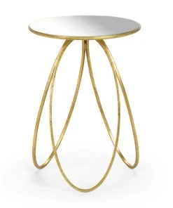 Chelsea House Tri-Leg Gold Side Table