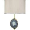 Table Lamps Jamie Young Agate Slice Table Lamp In Natural Lavendar Agate & Antique Brass Metal 2 Table Lamps Jamie Young Agate Slice Table Lamp In Natural Lavendar Agate & Antique Brass Metal