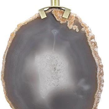 Table Lamps Jamie Young Agate Slice Table Lamp In Natural Lavendar Agate & Antique Brass Metal 4 Table Lamps Jamie Young Agate Slice Table Lamp In Natural Lavendar Agate & Antique Brass Metal