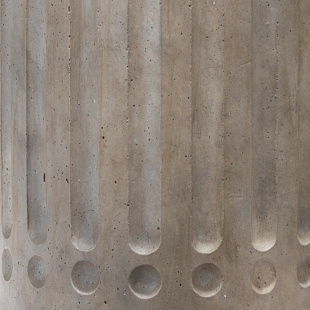 Jamie Young Annex Table Lamp In Grey Cement & Antique Brass Metal 4 Jamie Young Annex Table Lamp In Grey Cement & Antique Brass Metal