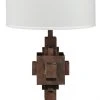 Table Lamps Jamie Young Apprentice Table Lamp In Rust Patina Metal On Marble With Drum Shade In Off White Linen 2 Table Lamps Jamie Young Apprentice Table Lamp In Rust Patina Metal On Marble With Drum Shade In Off White Linen