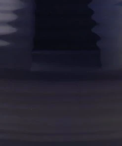 Jamie Young Ash Table Lamp In Navy Ceramic With Large Cone Shade In White Linen