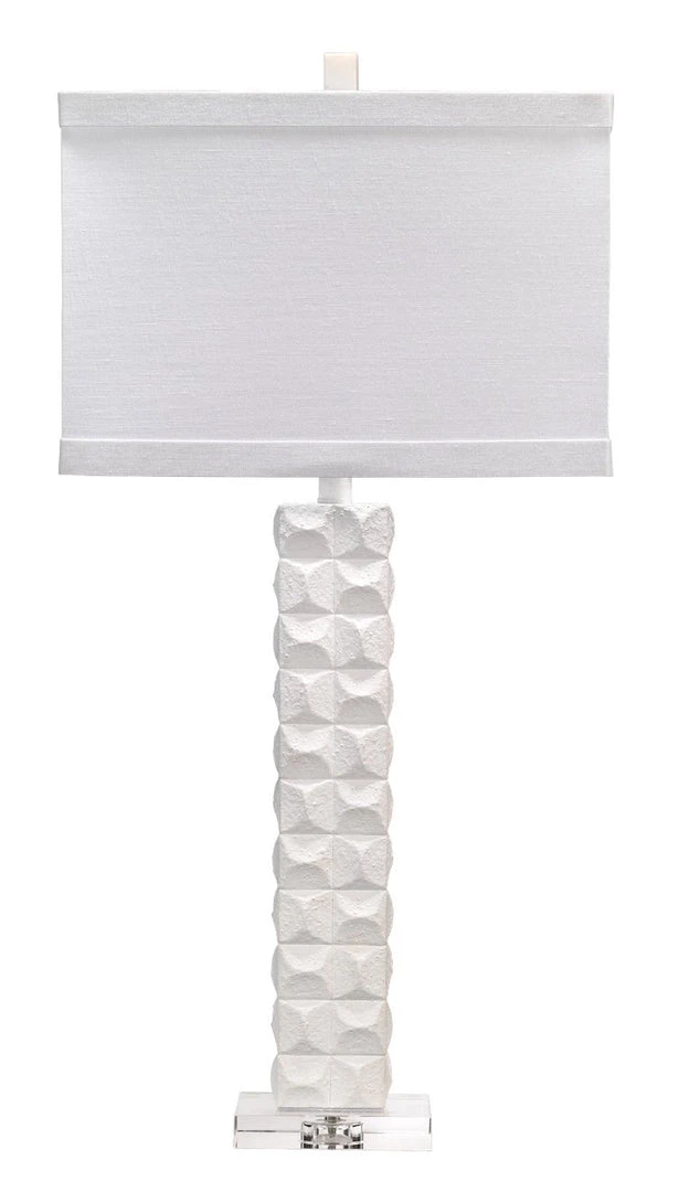 Jamie Young Astor Table Lamp In Textured Matte White Resin Table Lamps 3 Jamie Young Astor Table Lamp In Textured Matte White Resin Table Lamps