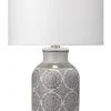 Table Lamps Jamie Young Beatrice Table Lamp In Grey Ceramic With Classic Drum Shade In Stone Linen 2 Table Lamps Jamie Young Beatrice Table Lamp In Grey Ceramic With Classic Drum Shade In Stone Linen