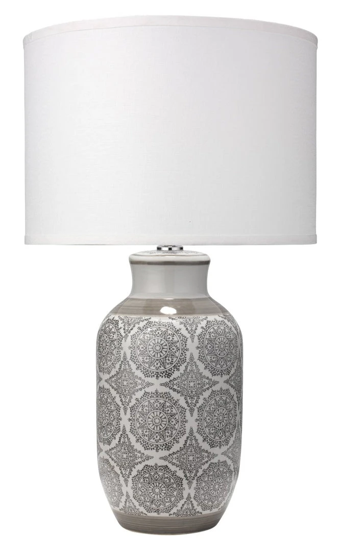 Table Lamps Jamie Young Beatrice Table Lamp In Grey Ceramic With Classic Drum Shade In Stone Linen 3 Table Lamps Jamie Young Beatrice Table Lamp In Grey Ceramic With Classic Drum Shade In Stone Linen