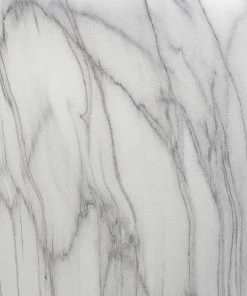 Jamie Young Bedrock Table Lamp In Marbled Ceramic With Large Drum Shade In Grey Linen