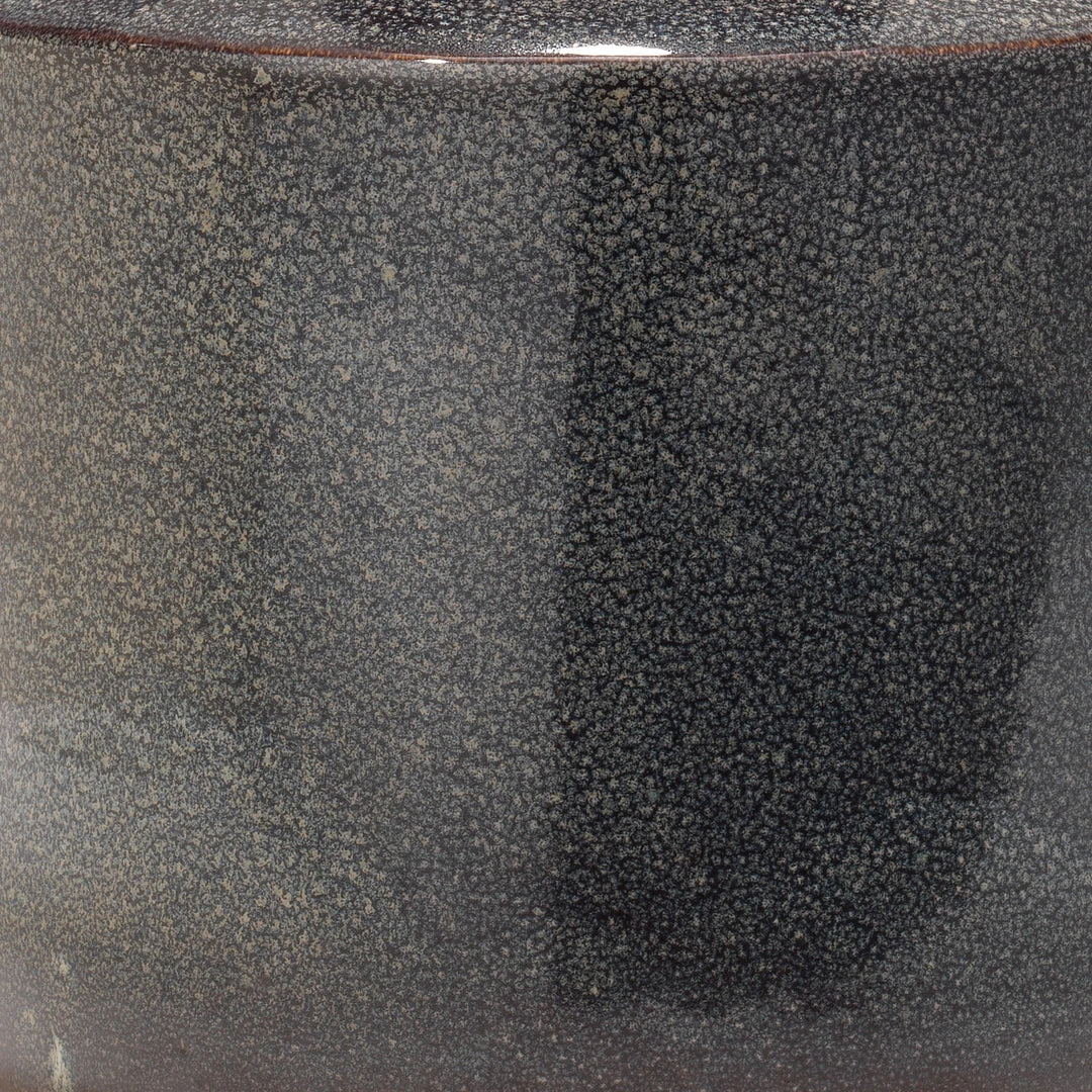 Jamie Young Berkley Table Lamp In Blue Ceramic With Small Drum Shade In White Linen 4 Jamie Young Berkley Table Lamp In Blue Ceramic With Small Drum Shade In White Linen