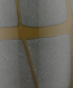 Jamie Young Boa Table Lamp In Taupe Glass With Classic Drum Shade In Sea Salt Linen Table Lamps