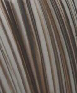 Jamie Young Bridgette Table Lamp In Grey & Black Swirled Glass With Cone Shade In White Linen Table Lamps