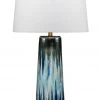 Jamie Young Brushstroke Table Lamp In Aqua, Dark Blue & Metallic Ombre Reactive Glaze Ceramic 1 Jamie Young Brushstroke Table Lamp In Aqua, Dark Blue & Metallic Ombre Reactive Glaze Ceramic