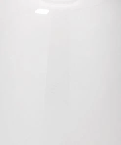 Jamie Young Corset Table Lamp In White Ceramic With Large Cone Shade In White Linen Table Lamps