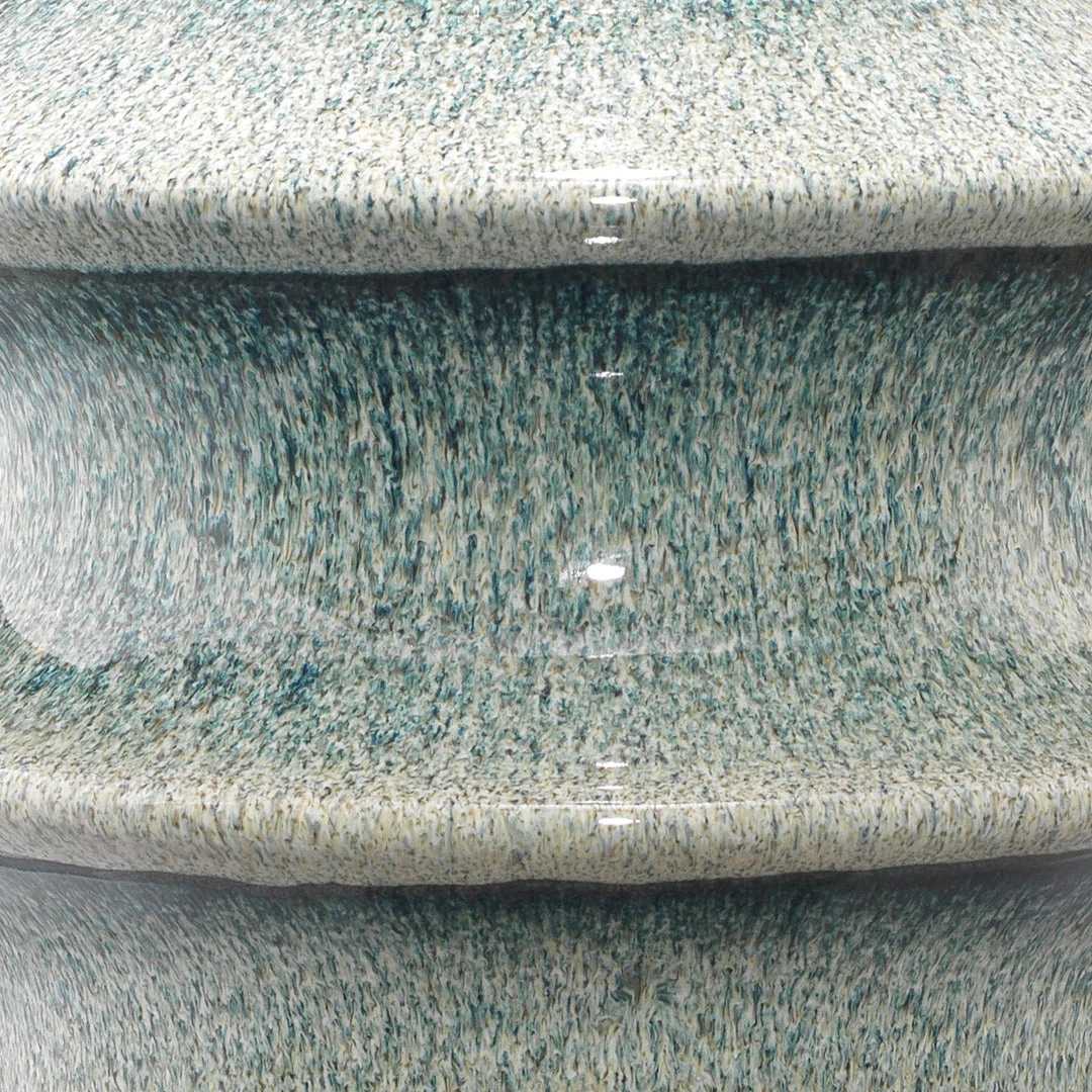 Jamie Young Cymbals Table Lamp In Blue Reactive Glaze Ceramic 4 Jamie Young Cymbals Table Lamp In Blue Reactive Glaze Ceramic