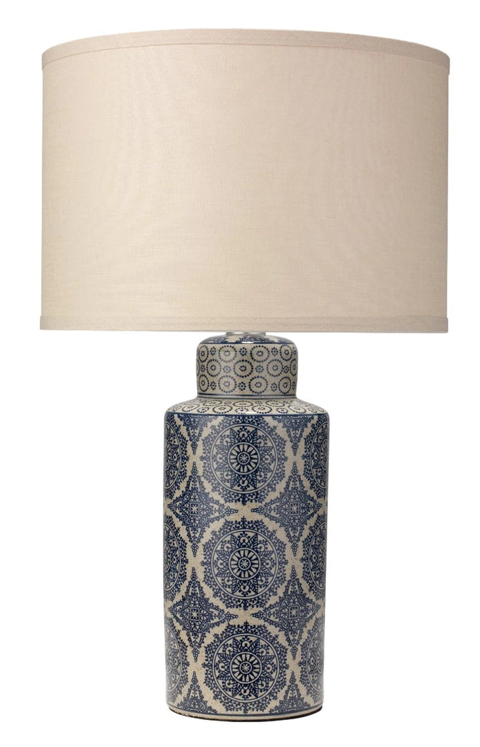 Jamie Young Deliah Table Lamp In Blue With Medium Drum Shade In Stone Linen Table Lamps 3 Jamie Young Deliah Table Lamp In Blue With Medium Drum Shade In Stone Linen Table Lamps