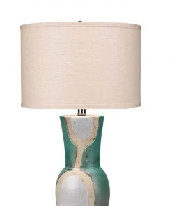 Table Lamps Jamie Young Estel Table Lamp In Aqua, Cream & Natural Ceramic