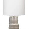 Jamie Young Goodman Table Lamp In Grey Ceramic