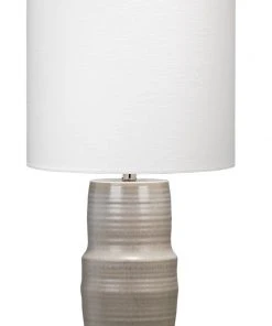 Jamie Young Goodman Table Lamp In Grey Ceramic