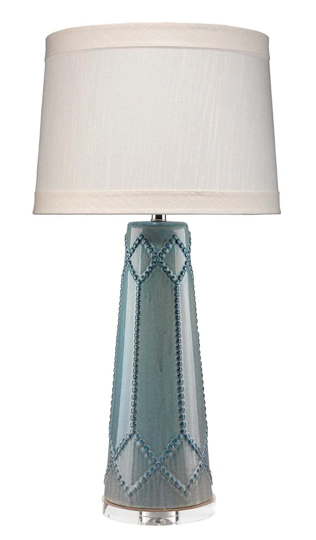 Jamie Young Hobnail Table Lamp In Teal Ceramic Table Lamps 3 Jamie Young Hobnail Table Lamp In Teal Ceramic Table Lamps
