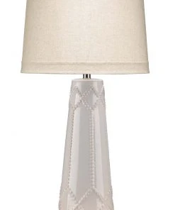 Jamie Young Hobnail Table Lamp In Off White Ceramic