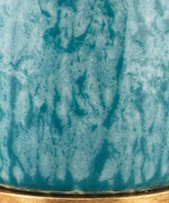 Jamie Young Madeline Table Lamp In Blue Ceramic With Medium Drum Shade In White Linen Table Lamps 6 Jamie Young Madeline Table Lamp In Blue Ceramic With Medium Drum Shade In White Linen Table Lamps