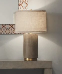 Table Lamps Jamie Young Mortar Table Lamp In Cement And Brass 7 Table Lamps Jamie Young Mortar Table Lamp In Cement And Brass